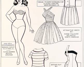 Al Hartley & Stan Lee "Patsy Walker" Paper Doll Activity Page