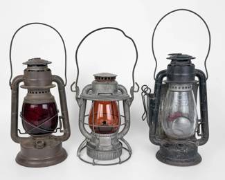 (3) Dietz Antique Oil Lanterns