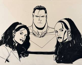 Chris Sprouse Original Ink on Paper Illustration