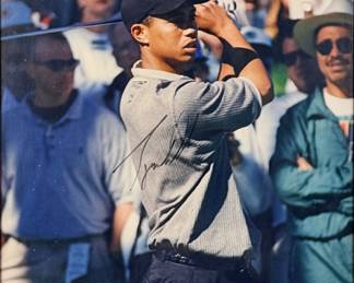 Signed Tiger Woods Photograph