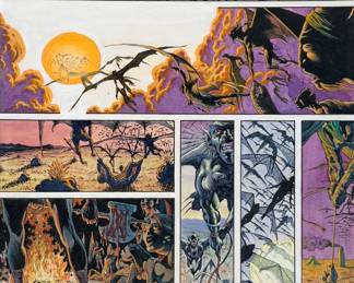 Tim Conrad Original "Almuric Part 3, Page 9" Comic Illustration