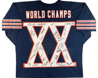 Signed Commemorative Chicago Bears Super Bowl XX Jersey