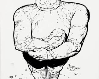 Paul Chadwick "Concrete" Original Ink on Paper