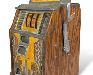 Antique Caille Silent Sphinx Slot Machine