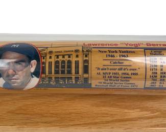 Signed Limited Edition Lawrence "Yogi" Berra Bat