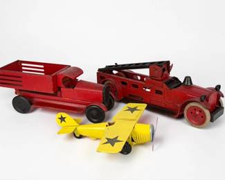 Group of (3) Antique Toy Vehicles
