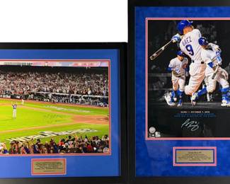Pair of Signed Cubs Limited Edition Photographs