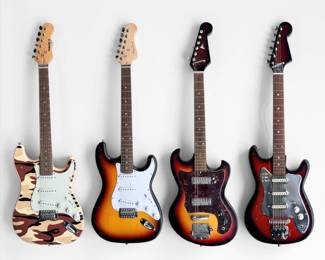 (4) Various Stratocaster Electric Guitars (As-Is)