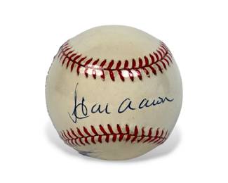 Signed Hank Aaron Official National Leaque Baseball