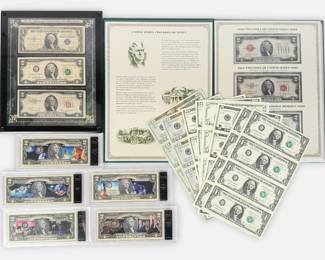 Group of US Currency