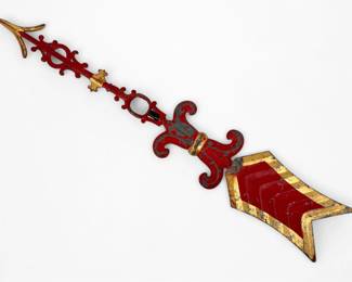 Red & Gold Ornamental Arrow Weathervane