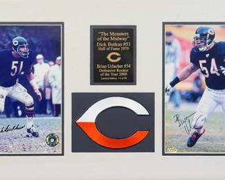Signed "The Monsters of the Midway" Chicago Bears Photographs