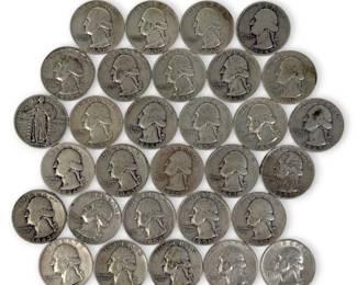 (30) Silver Quarters