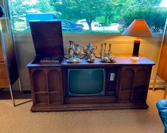Zenith Space Command stereo console with tv and record player
