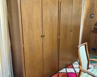 Pair of walnut cabinets