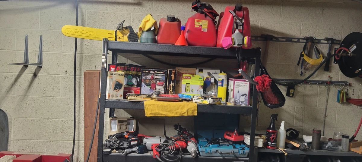Impacts, drills, buffers, saw,gas cans, and lots more