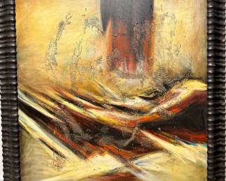 $600 - Abstract expressionist oil large scale decorator art, 51” x 56” (#5)