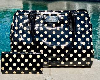 ($60 - Kate Spade bifold wallet 6.75") ($100 - Large Kate Spade shoulder bag 13.5")