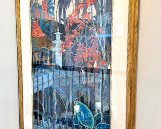 Ting Shao Kuang “Sacred Village” Serigraph on paper, numbered and signed with COA - 34L x 58H (includes frame) Call to inquire.