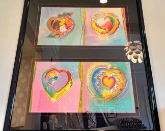 Another image of the Peter Max Serigraphs.