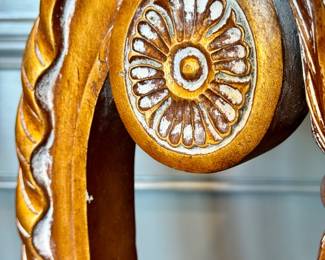 $500 - Ornate Louis XVI style pedestal, 17L x 16W x 46H