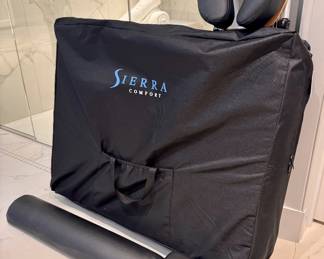 $250 - Sierra Comfort portable massage table with carry case and accessories, like new!