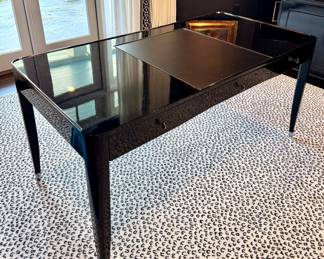 $3,500 - Black Ralph Lauren One Fifth Paris Bureau Plat writing table / desk, 62.5L x 31.5W x 30H