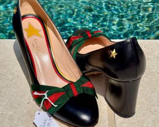 $300 - Gucci Web Accent pumps, size 38 (8)