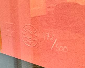 Close up image of the “Hearts II” authentication.