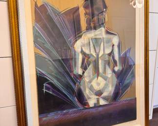 $340 - original signed mixed media artwork, 31 x 38.5