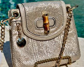 $50 - Vintage Milly python embossed bag 7"