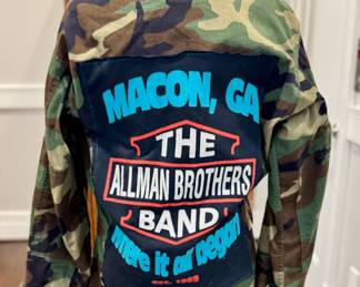 Back image of the Allman Brothers jacket.