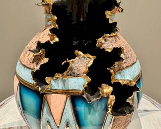 $120 - Sharon Penn vase, 8L x 8W x 9.5H