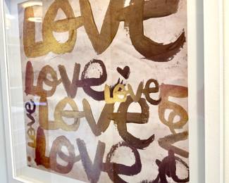 $24 - “Love” print - 24L x 24H