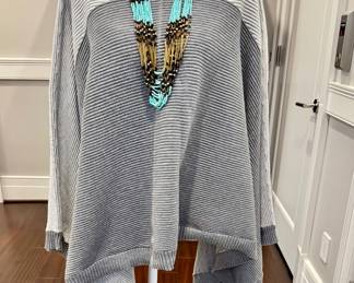 $50 - Ultra light grey poncho, like new!