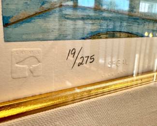 Close up image of the “Crane and Sunlight” authentication.
