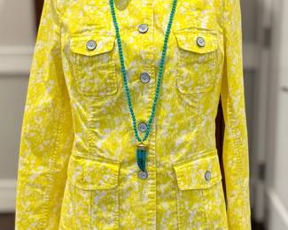 $30 - casual yellow jacket, size small.