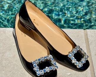 $50 - Kate Spade rhinestone flats, size 8