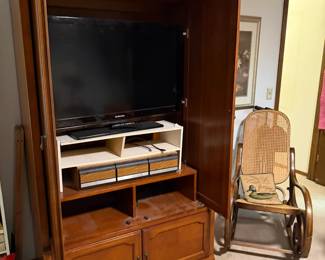 armoire, TV, Bentwood Rocker
