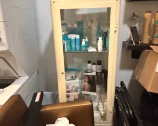 Vintage Metal Medical or Apothecary Cabinet