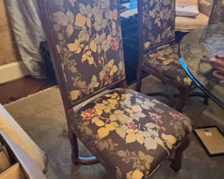 Set of Louis XIII Style Beechwood Dining Chairs