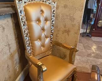 Gold Throne Chair