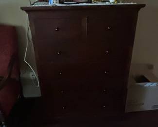 Traditional FiveDrawer Wooden Chest