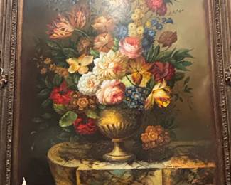 Floral Still Life Oil Painting by Lynn Beez
