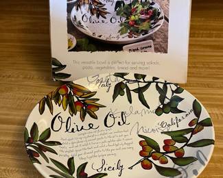 Olive Oil decorative plate