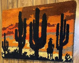 Latch hook wall decor