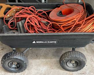 Wagon, and extension cords