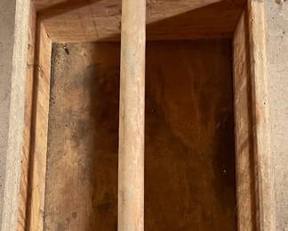 Homemade wooden tool box