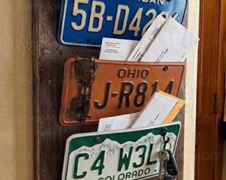 Old license plates idea