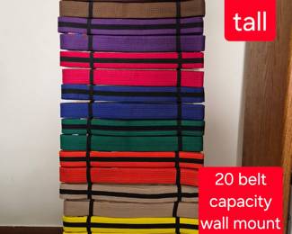 Karate belt rack